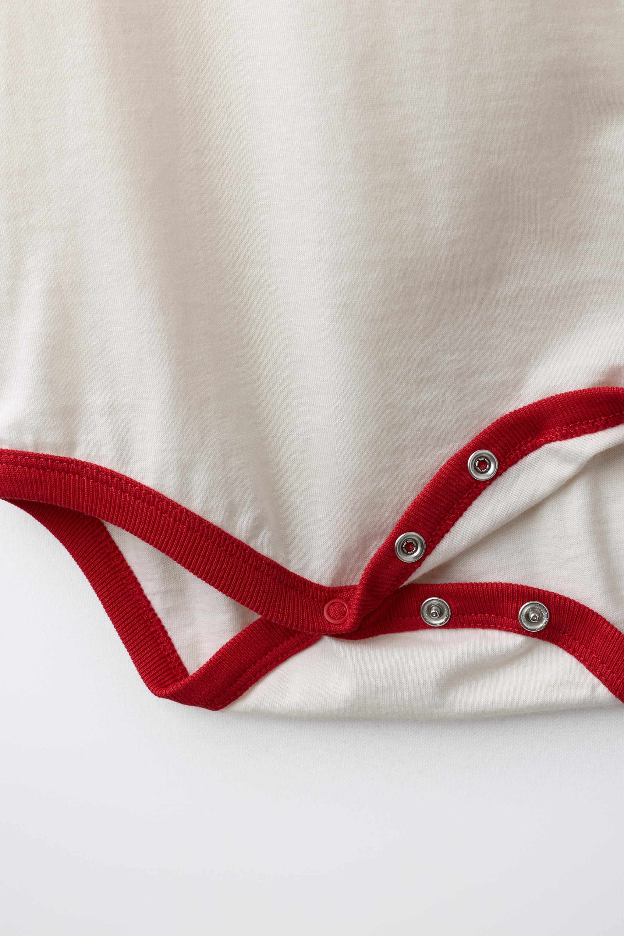 FRUIT OF THE LOOM™ CONTRAST PIPING BODYSUIT