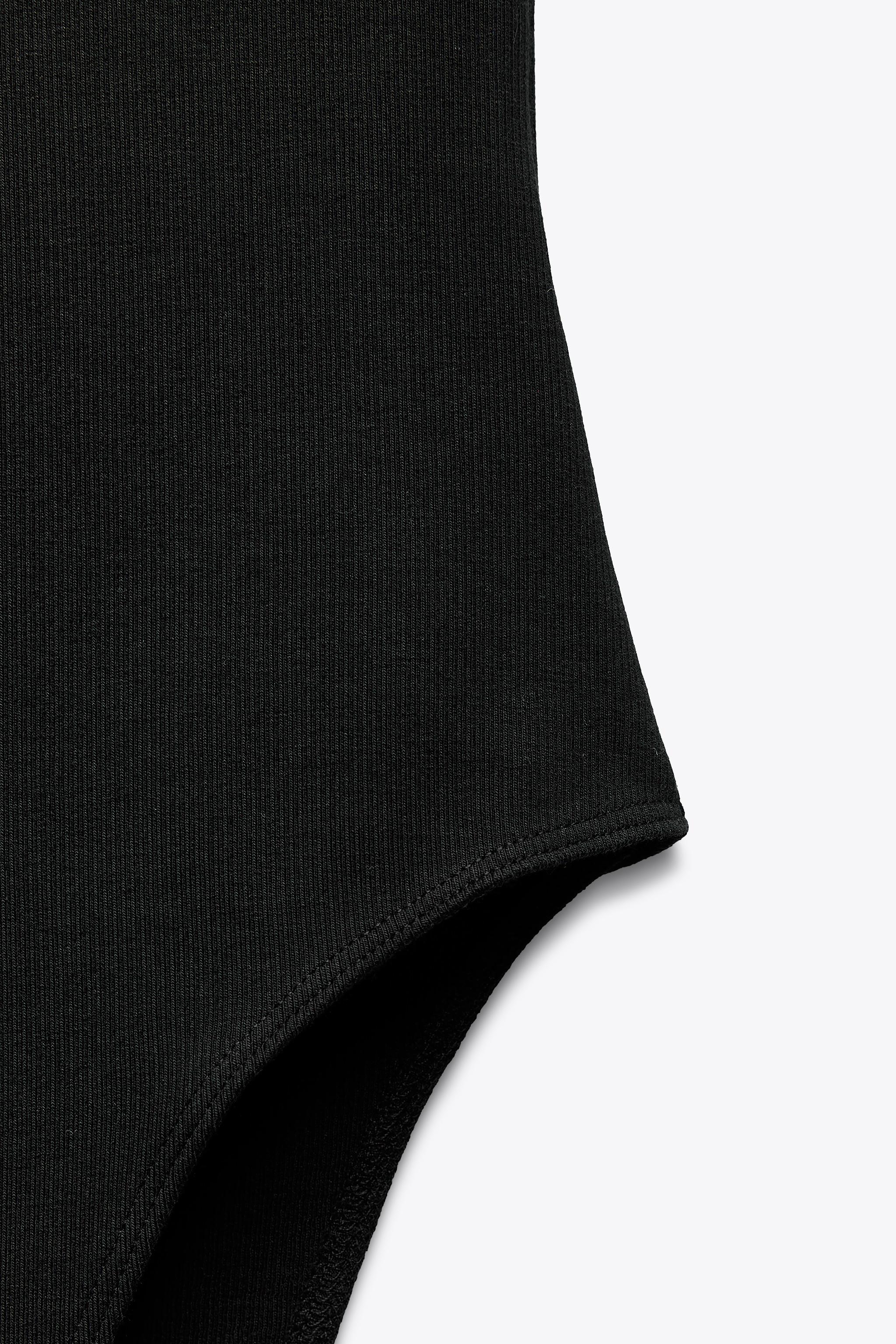 リブ地ボディスーツ - グレーマール | ZARA Japan / 日本