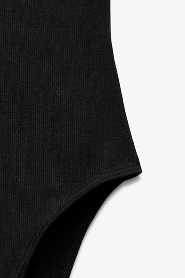 BODY CÔTELÉ - Noir de Zara - Image 9
