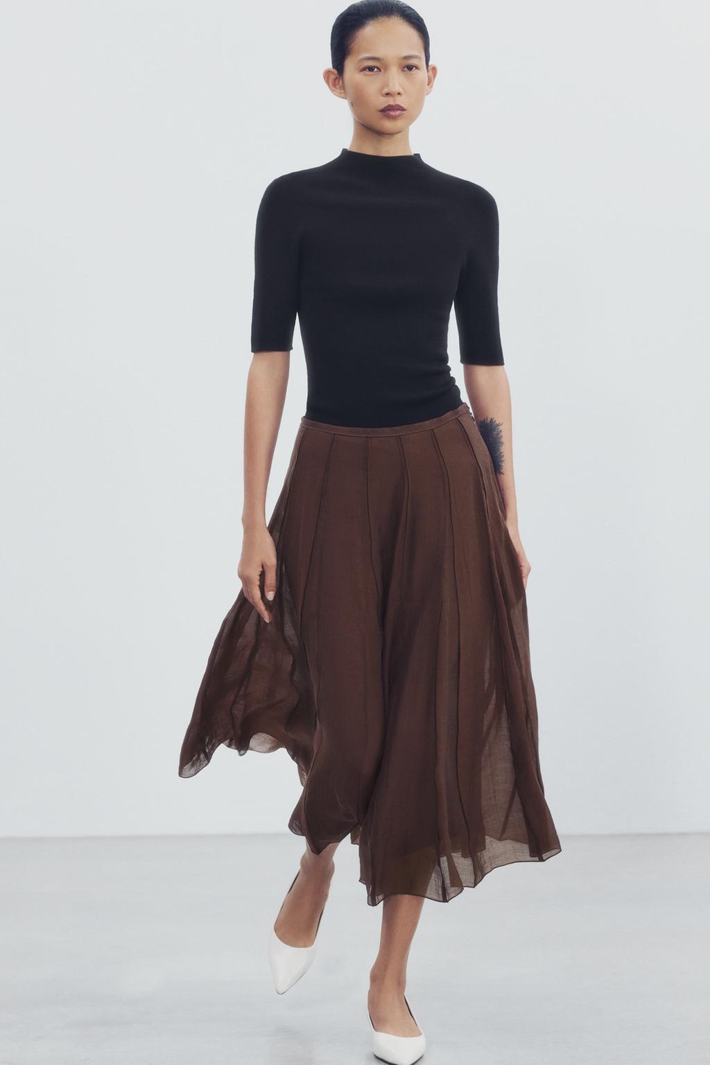 ZW COLLECTION FLOWING COMBINED SKIRT