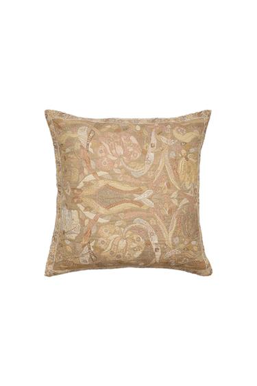 JACQUARD CUSHION COVER - Pink by Zara