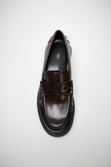 MOCASSIM COM MÁSCARA - Vermelho-bordô da Zara
