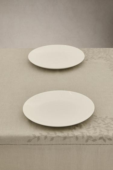 NAPPE LIN BRODERIE FLORALE - Bleuté de Zara - Image 1