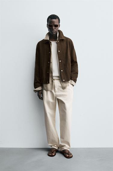 FLORAL JACQUARD JACKET - Chocolate by Zara - Image 0