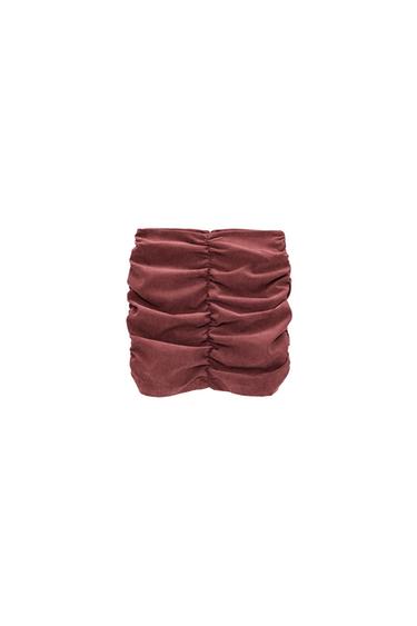 MINI DRAPED SKIRT
