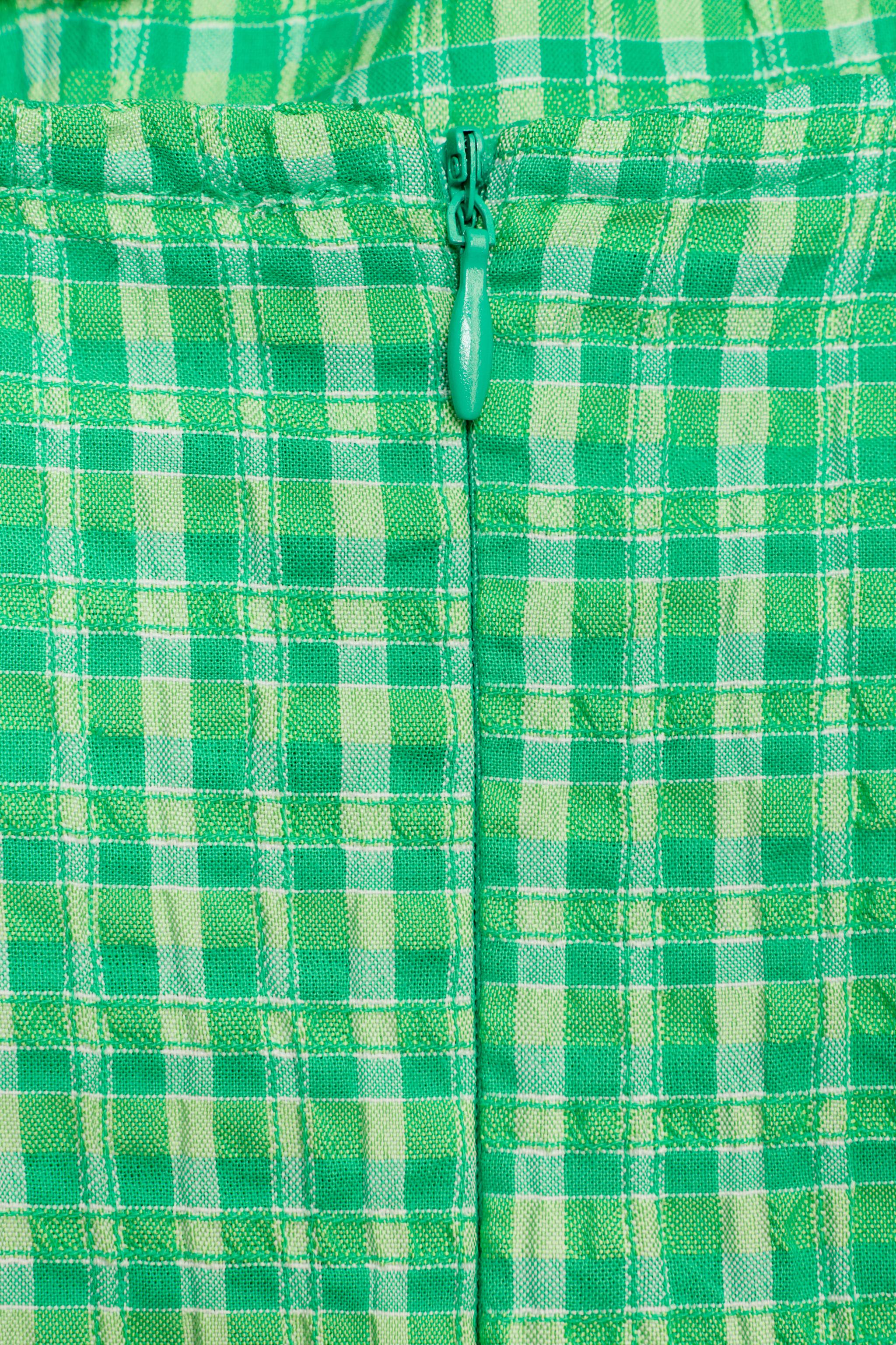 zara green gingham dress Summer Memories – Hand-Painted Vintage Dresser main image 0