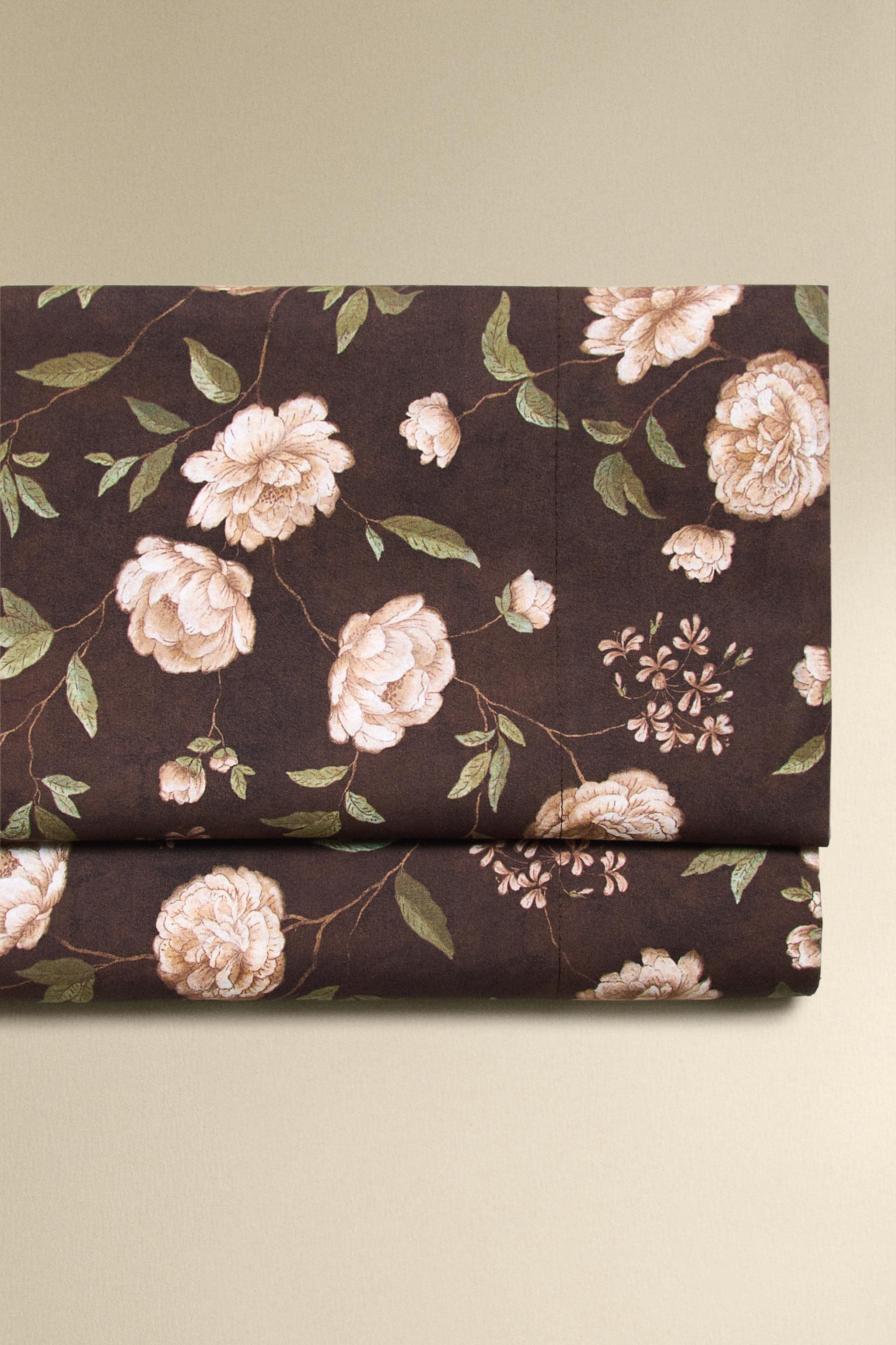 FLORAL PRINT FLAT SHEET