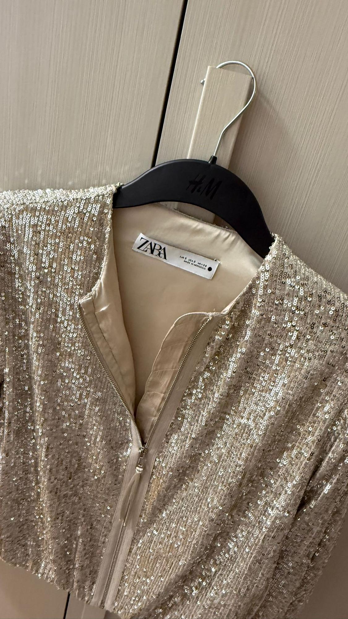 SEQUIN BOMBER JACKET - Image 3