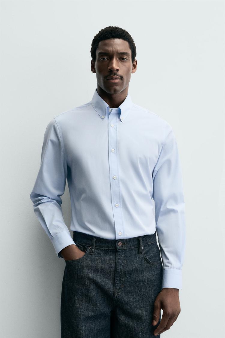 ZARA SLIM FIT COTTON SHIRT