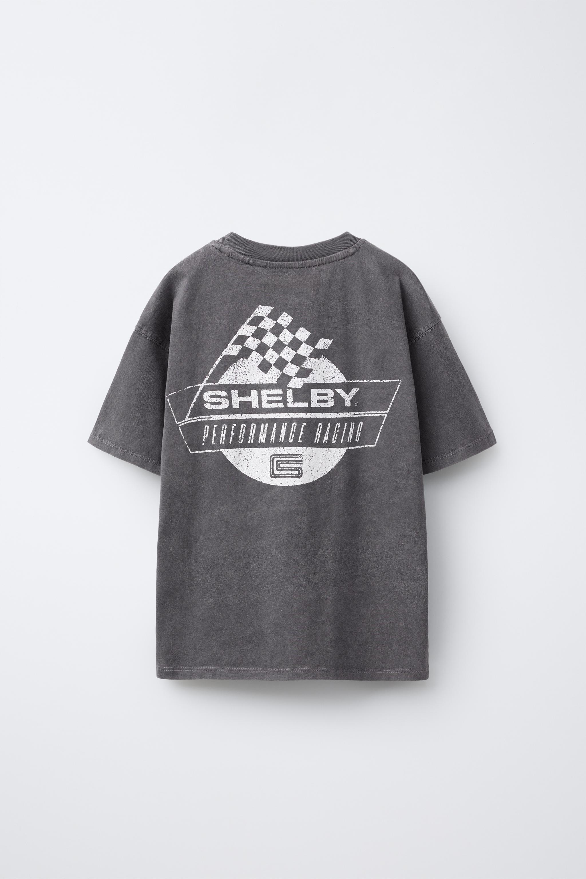 WASHED EFFECT TEXT PRINT T-SHIRT - Anthracite grey | ZARA WASHED EFFECT TEXT PRINT T-SHIRT - Anthracite grey | ZARA
