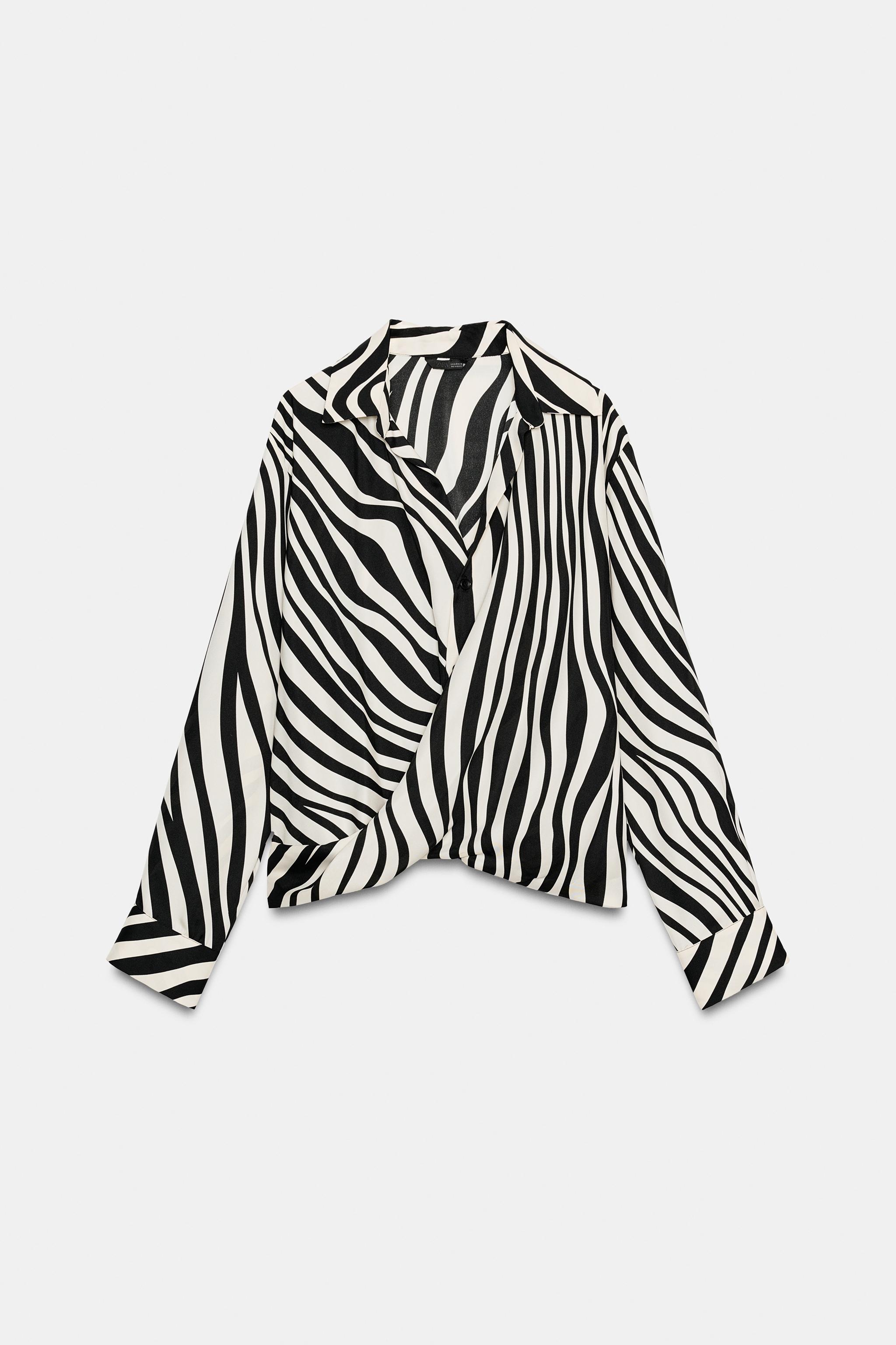 ANIMAL PRINT SHIRT - Black / Ecru | ZARA South Africa ANIMAL PRINT SHIRT - Black / Ecru | ZARA South Africa
