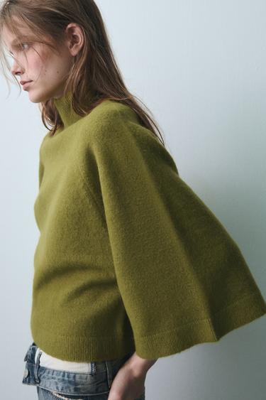 JERSEY PUNTO CUELLO SUBIDO - Oliva de Zara