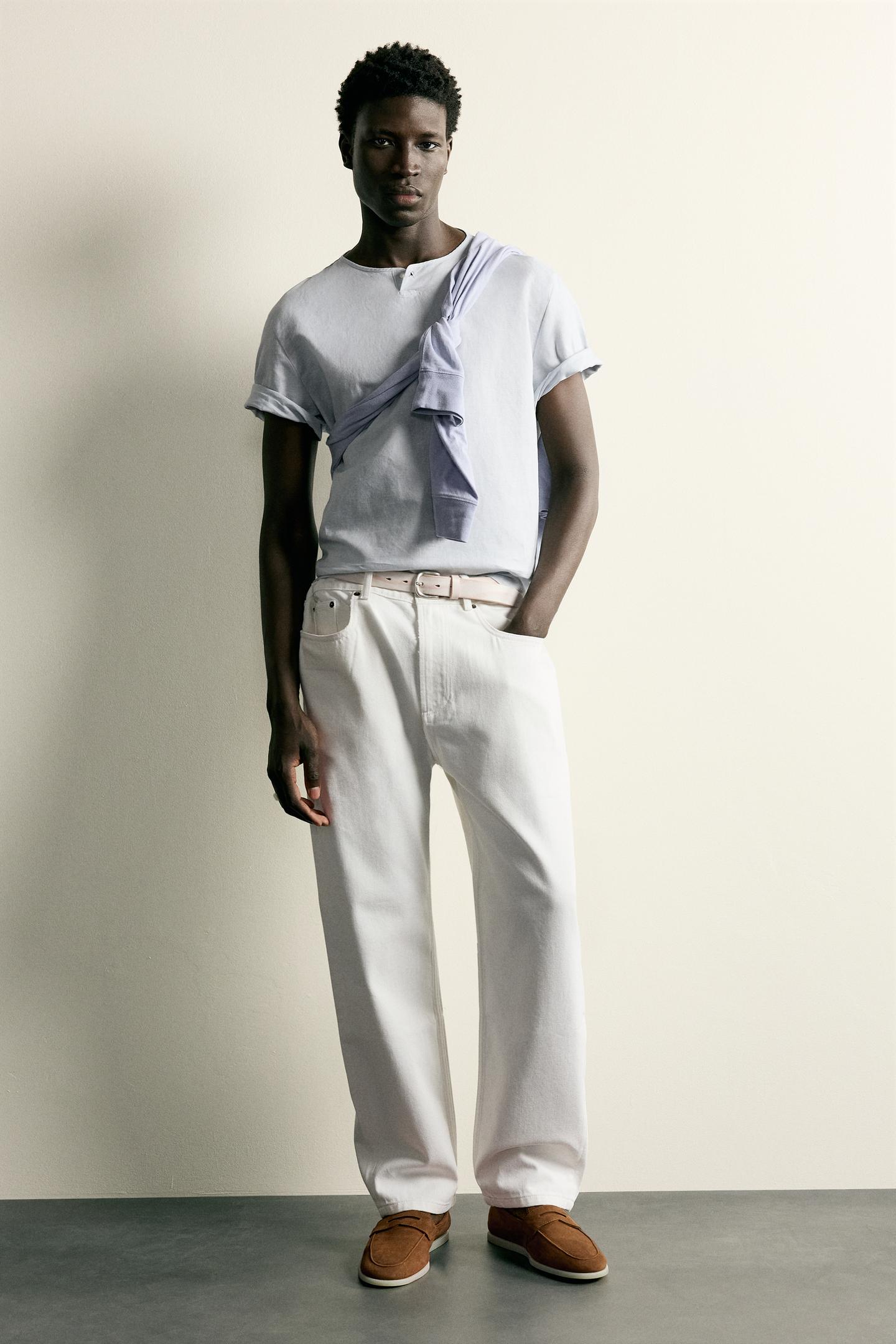 Мужские туфли Zara Casual Leather, цвет: Оранжевый — фото 2