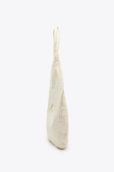 SAC EN TISSU X FANGLU LIN - Beige clair de Zara - Image 3