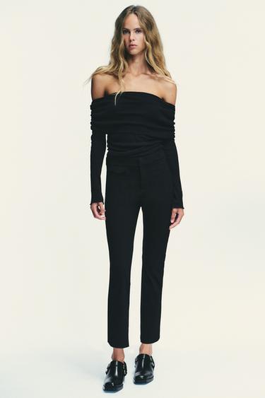 MINI FLARE TROUSERS - Black by Zara - Image 0