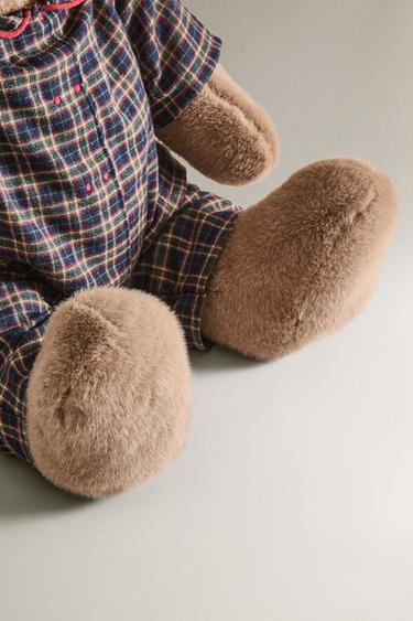 CHILDREN'S CHRISTMAS BEAR SOFT TOY (60 CM) - Brown by Zara - Image 3
