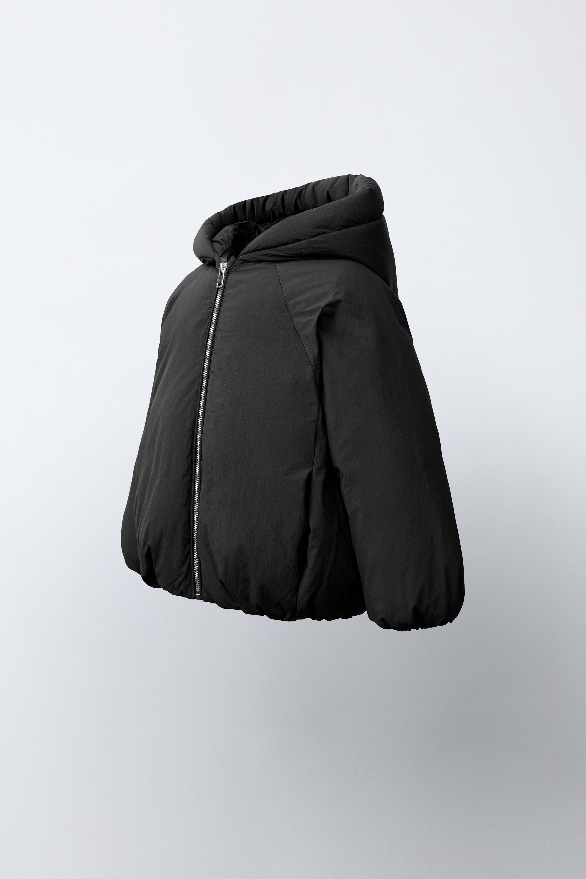 50/50 FEATHER & DOWN WATER-REPELLENT PUFFER JACKET — Black