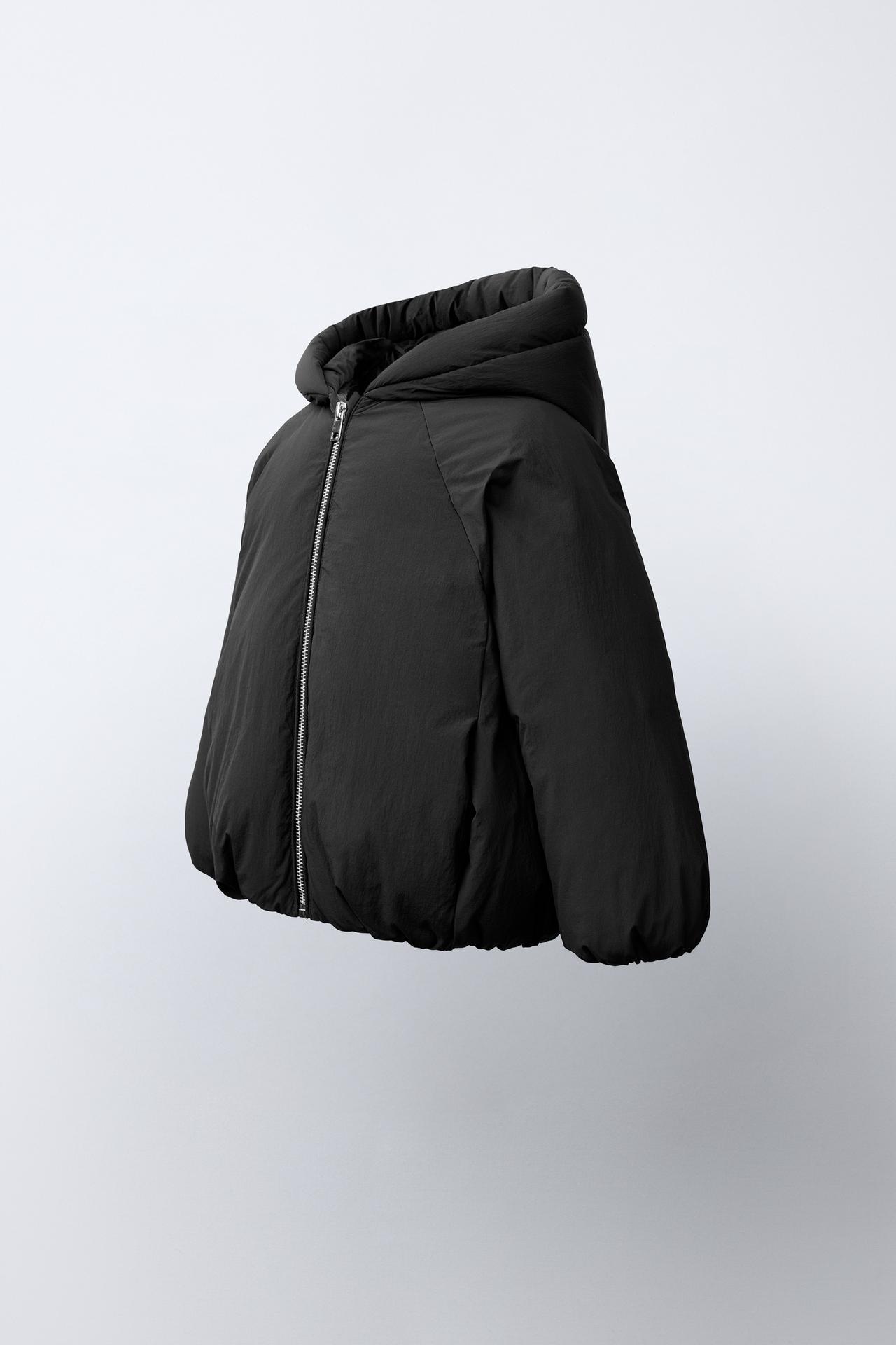 50% DOWN - 50% FEATHER WATER-REPELLENT JACKET — Black