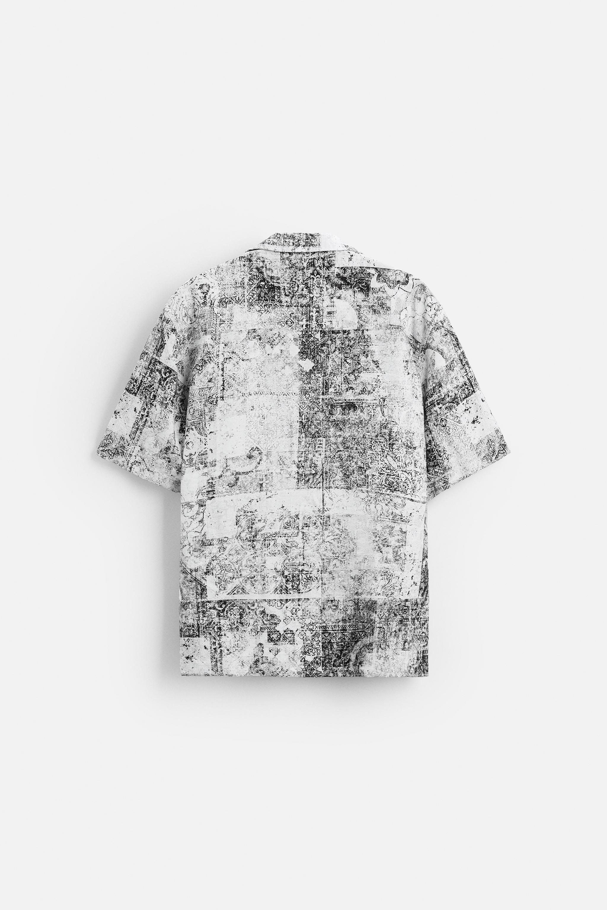 ABSTRACT PRINT SHIRT - Black / White | ZARA United States ABSTRACT PRINT SHIRT - Black / White | ZARA United States
