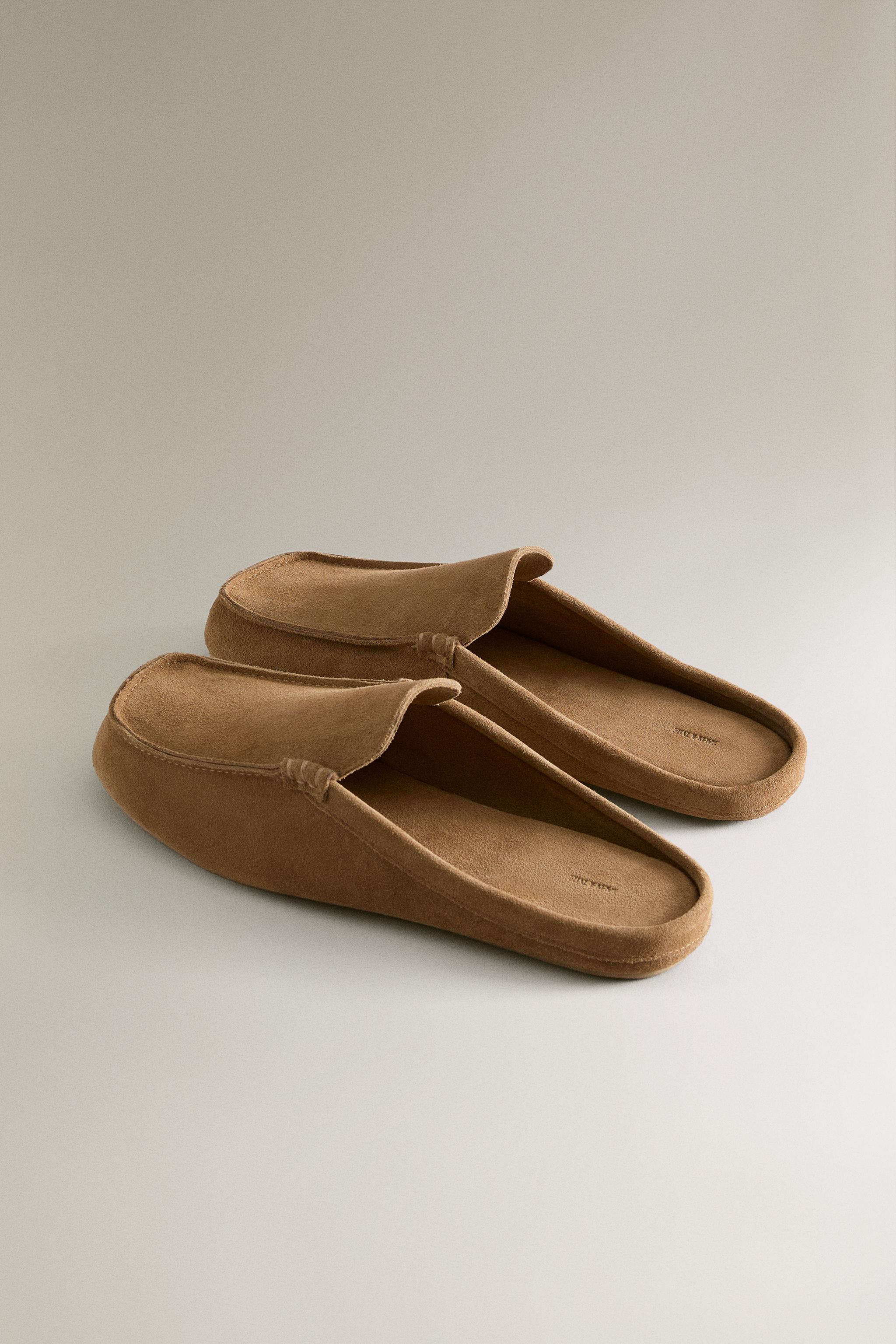 LEATHER MULE LOAFERS
