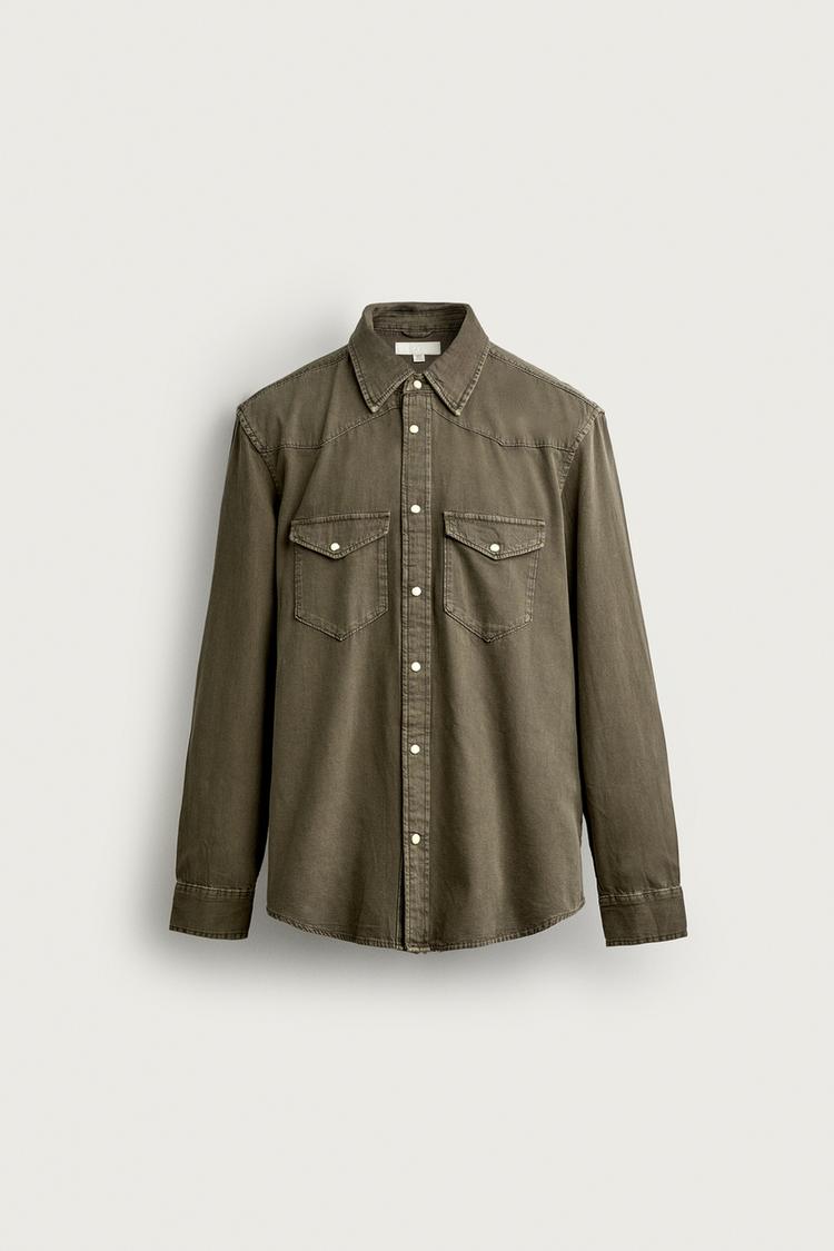 REGULAR FIT WESTERN DENIM SHIRT
