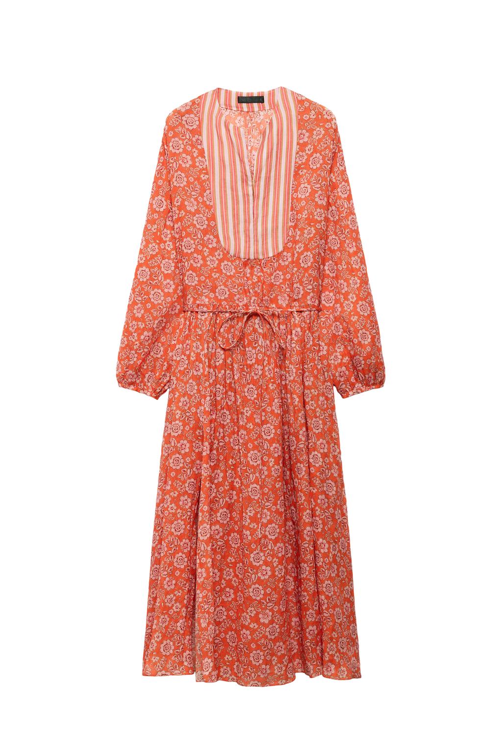 LIMITED EDITION RAMIE FLORAL KAFTAN DRESS - image 3