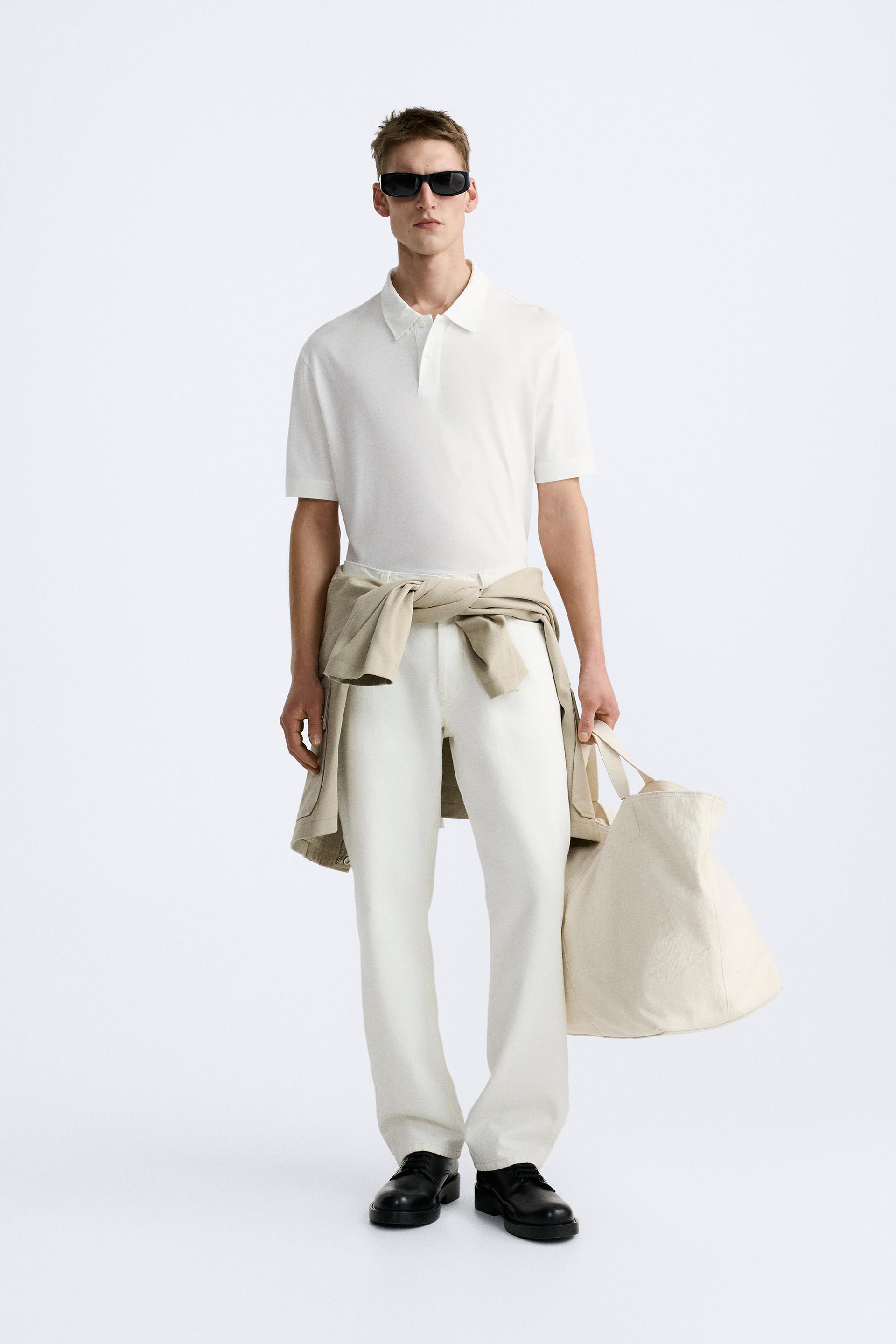 TEXTURED JOGGER WAIST TROUSERS - Oyster-white