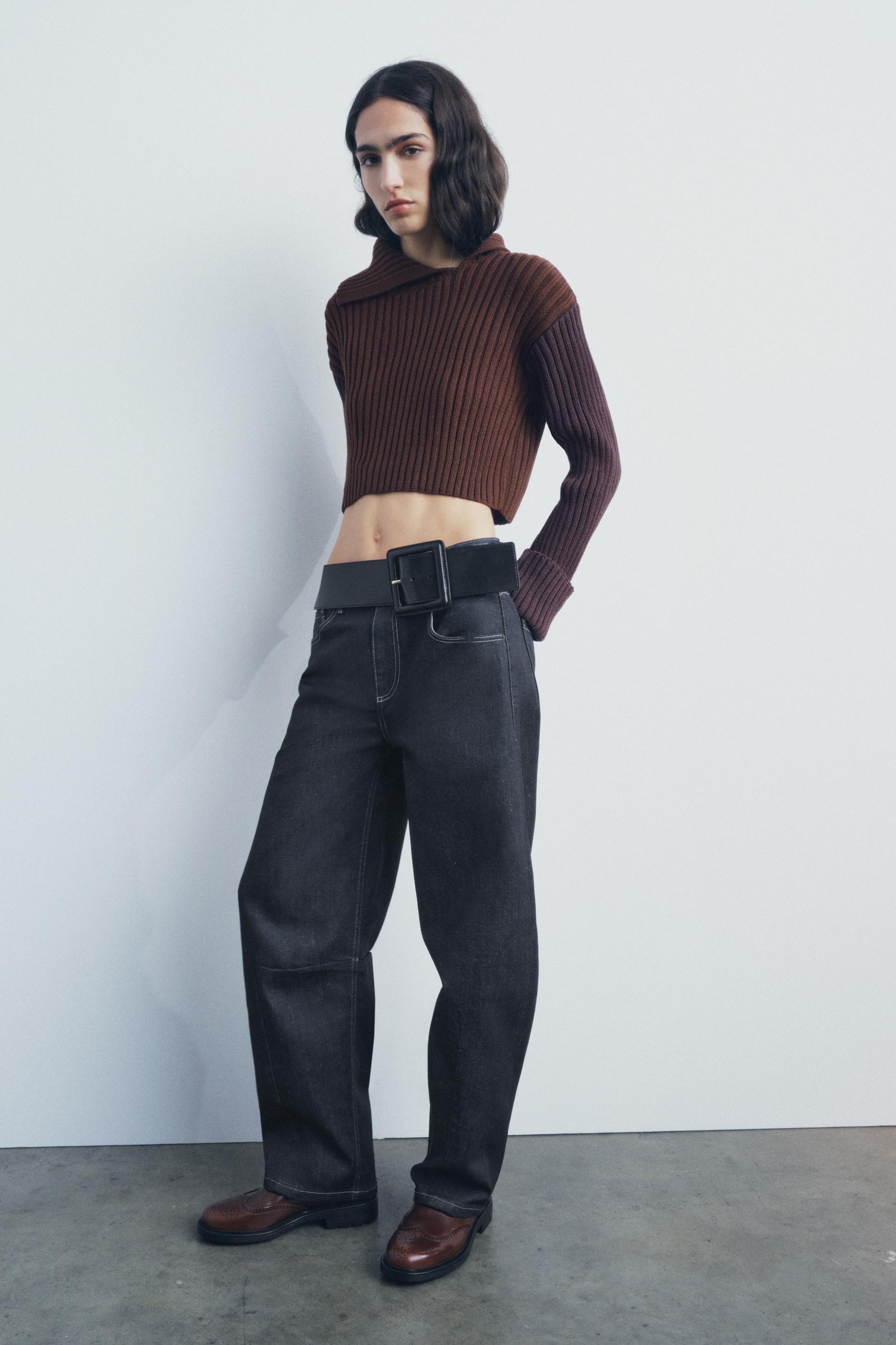 Zara Sweaters shops Cropped tops