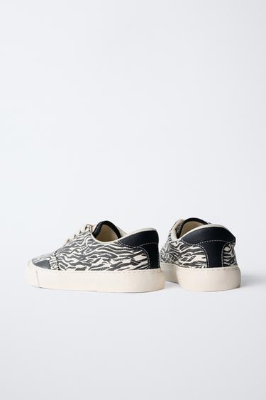 TENNIS ANIMAL PRINT - Blanc de Zara - Image 3