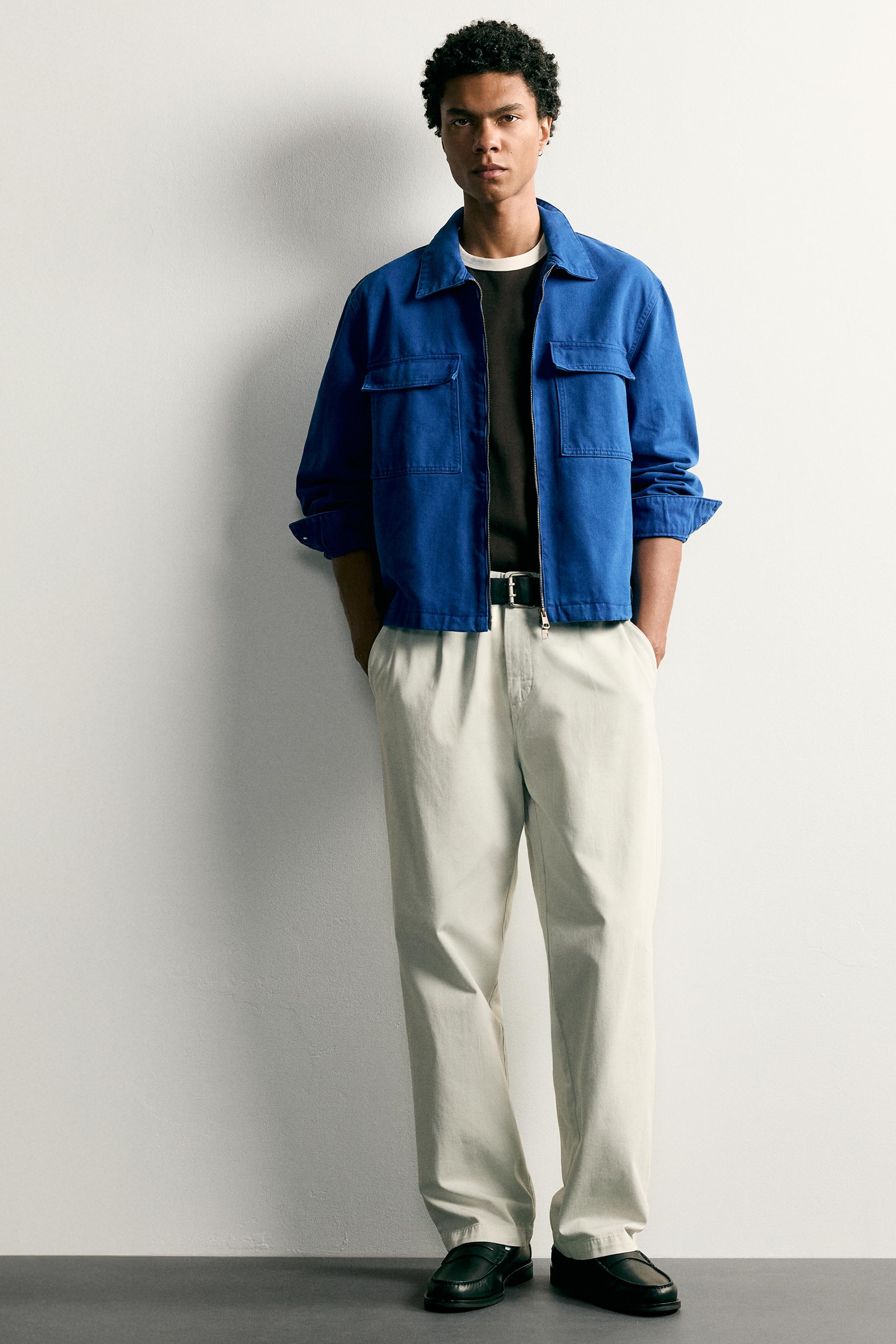 Zara BOXY FIT POCKET OVERSHIRT — фото 8