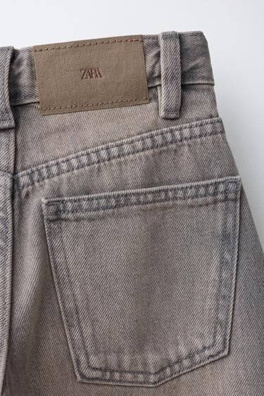 STUDDED BARREL JEANS - Mink by Zara - Image 3