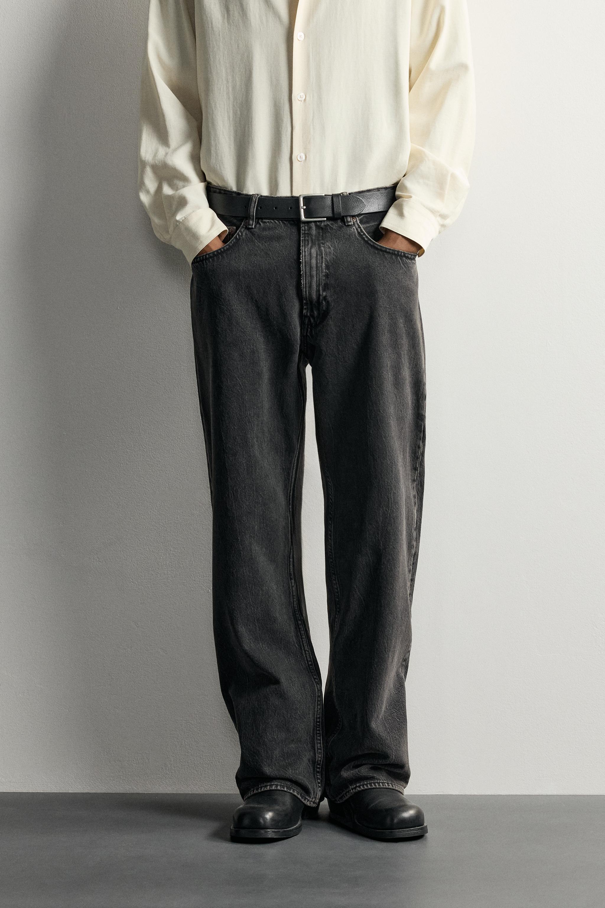 LOOSE FIT JEANS — Faded black