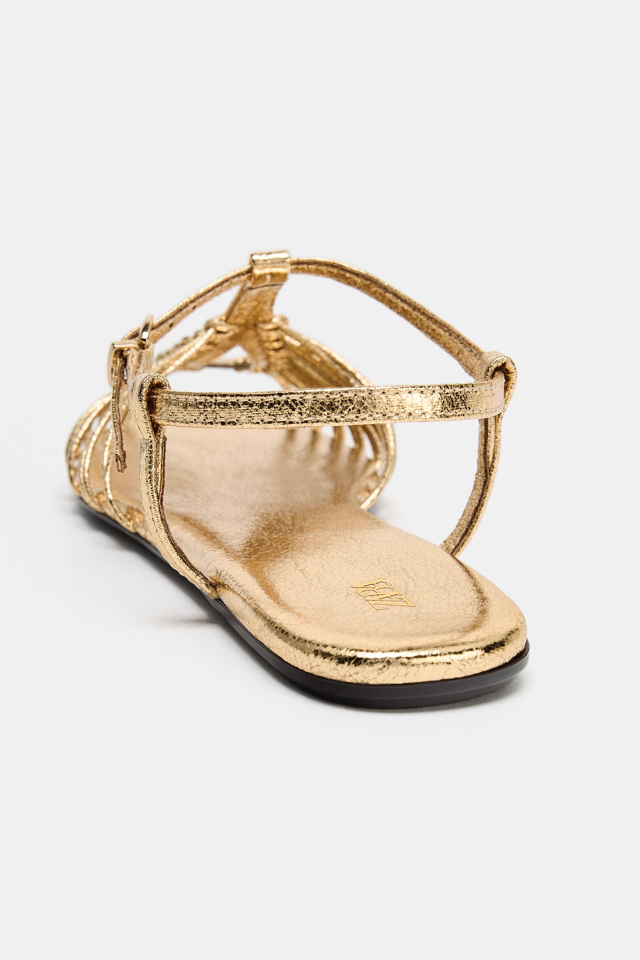 METALLIC FISHERMAN SANDALS