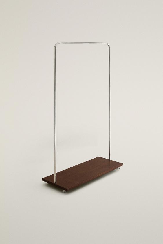 METAL AND WOOD RACK - Dark brown by Zara - Image 1