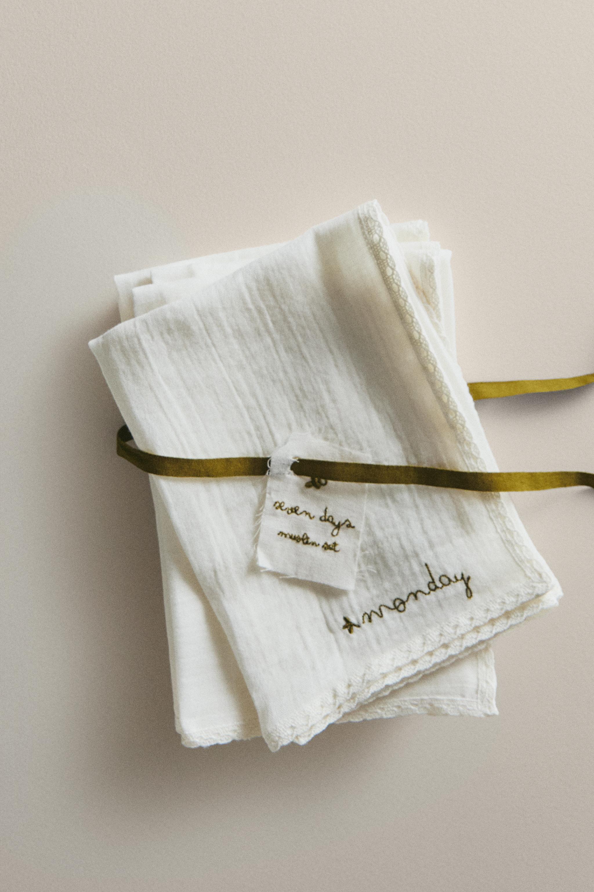 BABY MUSLIN CLOTHS (PACK OF 7)