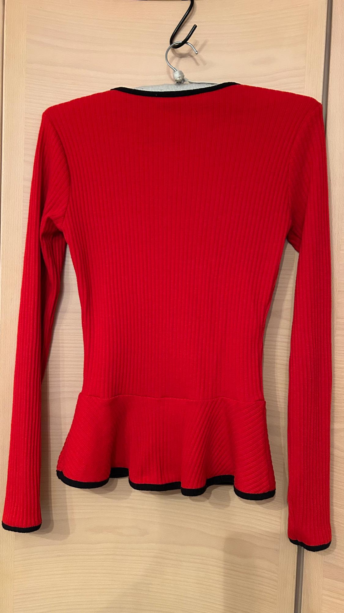 LONG SLEEVE RIBBED TOP - Image 2