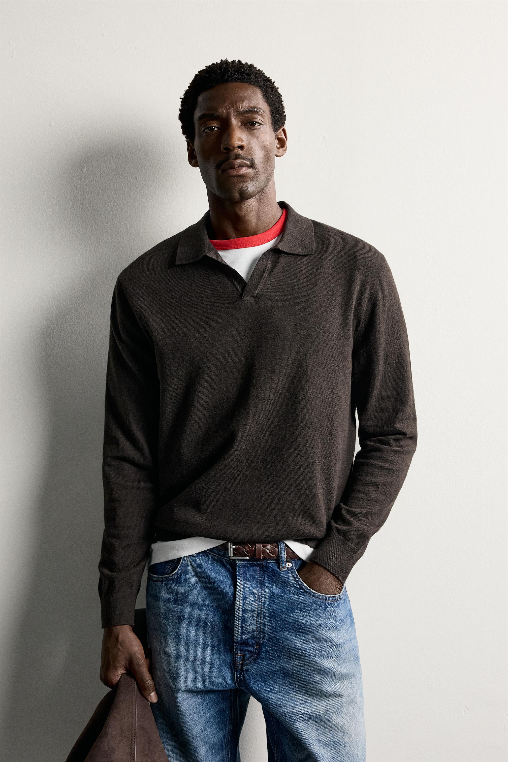 COTTON-BLEND REGULAR FIT KNIT POLO