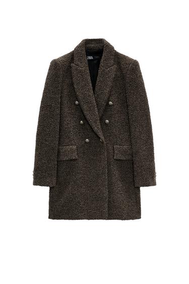 WOOL BLEND DOUBLE-BREASTED FROCK COAT