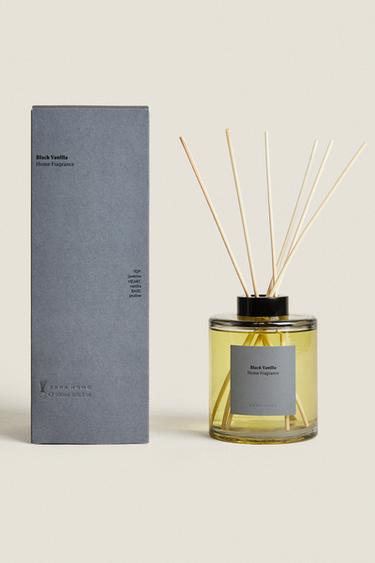(500 ML) DIFUSOR DE AMBIENTE COM VARETAS BLACK VANILLA - Preto da Zara