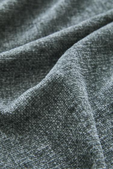 CHENILLE BLANKET - Blue grey by Zara