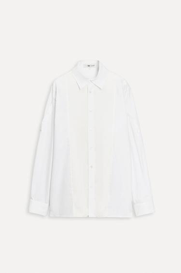 CONTRAST POPLIN SHIRT 50TH ANNIVERSARY - White by Zara