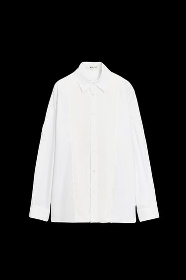 Zara COMBINATION POPLIN SHIRT 50TH ANNIVERSARY - White - Image 0