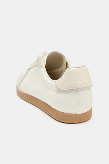 TENNIS EN CUIR - Blanc écru de Zara - Image 6