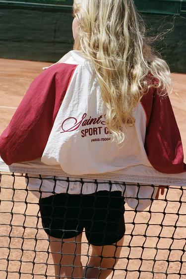 CHAMARRA SPORTY TÉCNICA COLOR BLOCK - Burgundy de Zara