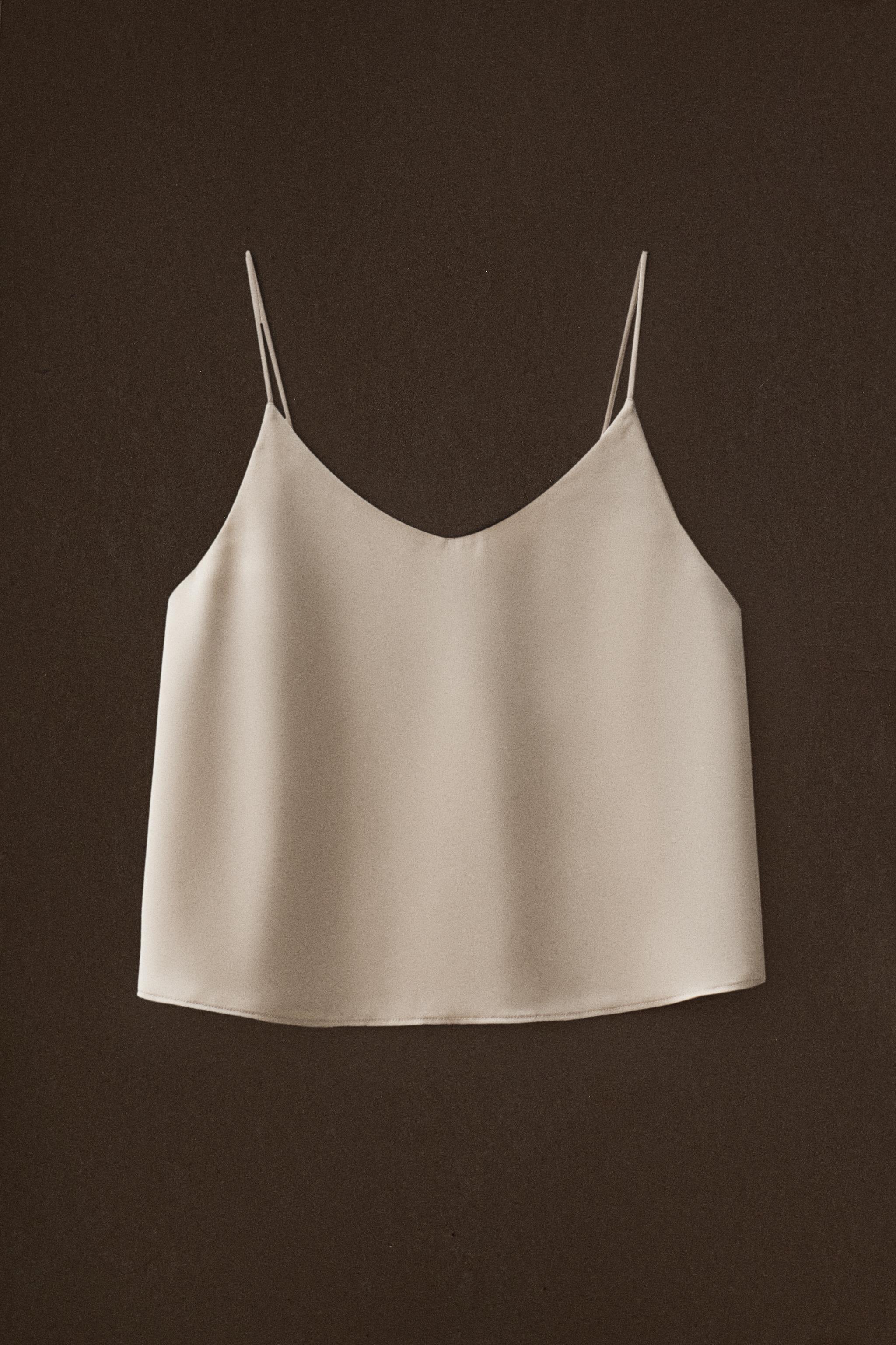 TOP EN SATIN UNI