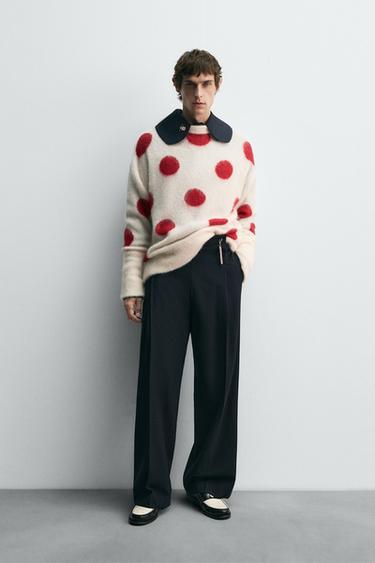 SPOT KNIT JUMPER HARRY LAMBERT FOR ZARA X DISNEY - Ecru by Zara - Image 0
