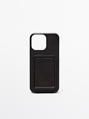 Zara Nappa leather iPhone Pro Max case - Brown - Image 0