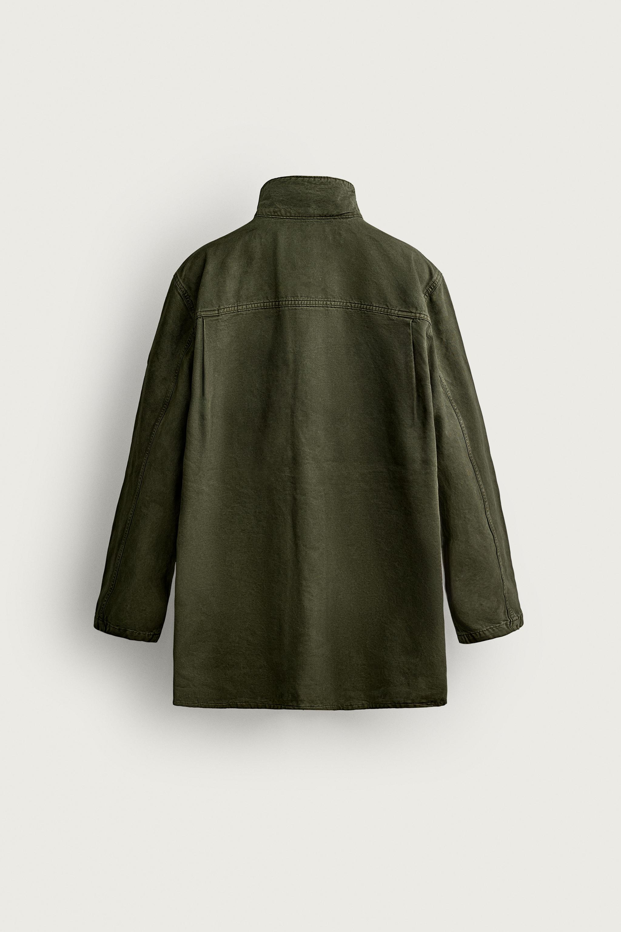 WASHED LYOCELL-COTTON PARKA