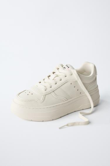 PLATFORM SNEAKERS - White by Zara - Image 2