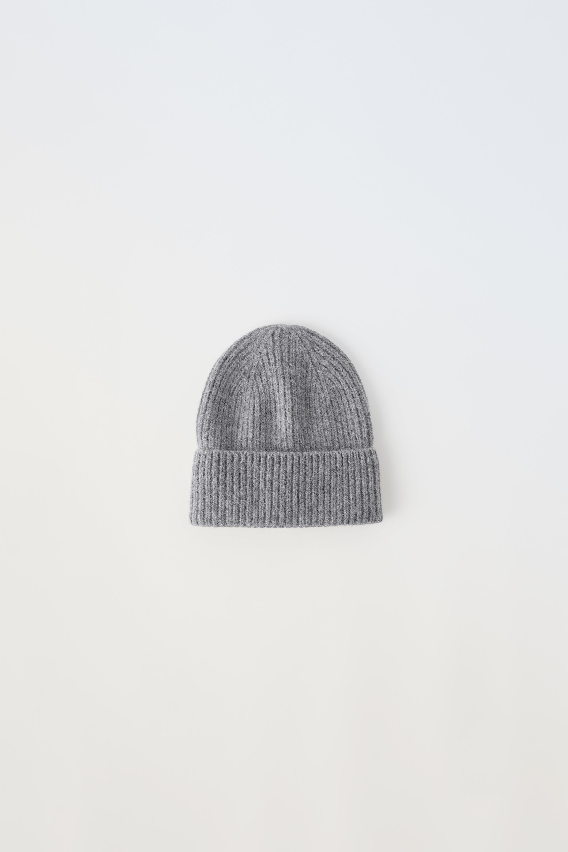 RIBBED COTTON HAT - Ice